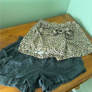2 pack aerie tie shorts- x small
